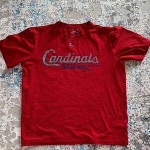 Majestic Red Cardinals Baseball Kids Tee